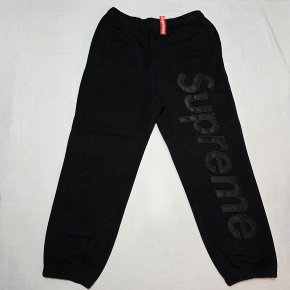Supreme Black Jogger Pants - Picture 1 of 8